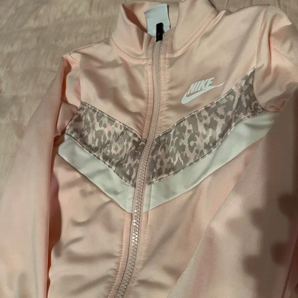 Nike Girls' Light Pink Track Jacket & Pants Set - Picture 2 of 3